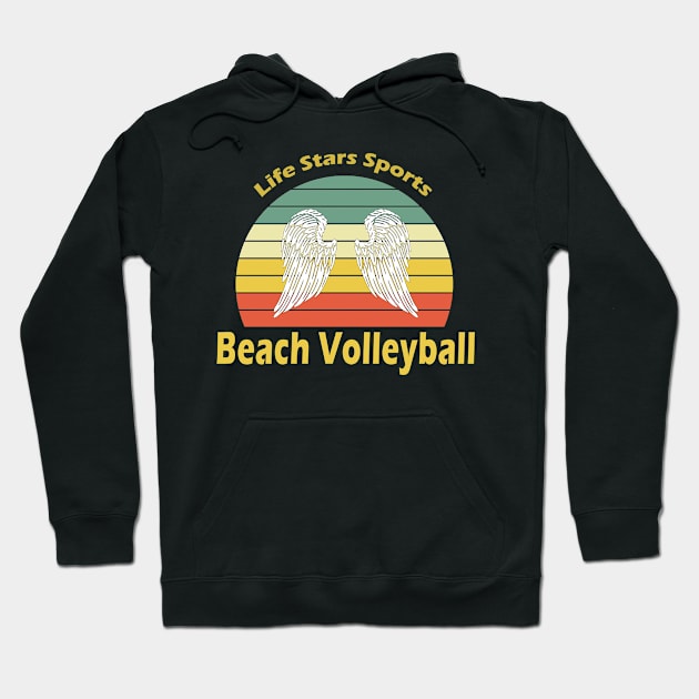 Sport Beach Volleyball Hoodie by Hastag Pos